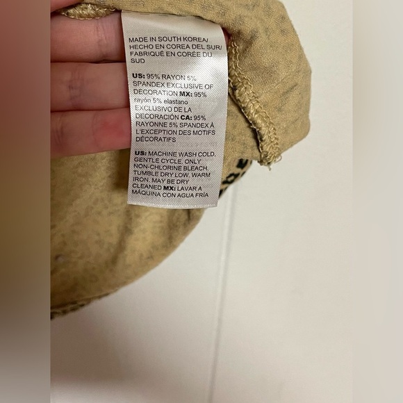 CHICOS L 2 ANIMAL LEOPARD PRINT LACE V NECK TANK TOP RAYON SPANDEX - Picture 5 of 5